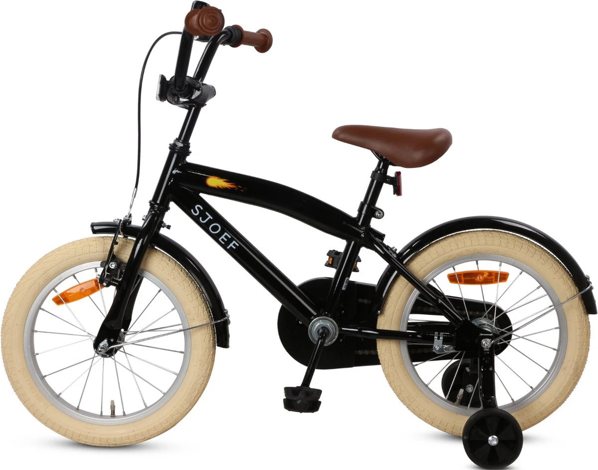 SJOEF Cruise Jongensfiets 16 Inch - Zwart 7 SJOEF Cruise Jongensfiets 16 Inch - Zwart - Afbeelding 7
