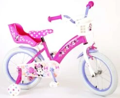 Disney Minnie Cutest Ever! Kinderfiets - Meisjes - 16 Inch - Roze -Abus Fiets Deals Store 1200x977