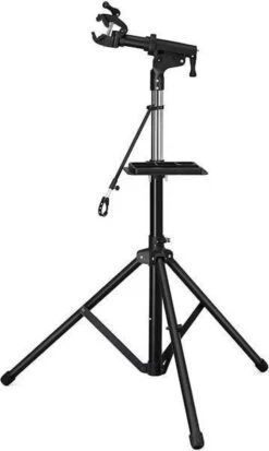 Merkloos Decopatent® PRO Montagestandaard Fiets - 360° Draaibaar - Verstelbaar + Gereedschapsbakje - Fiets Montage Reparatie Standaard -Abus Fiets Deals Store 718x1200