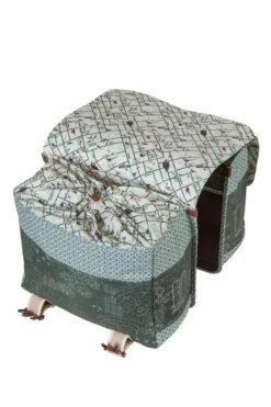 Basil Bohème Dubbele Fietstas - Groen - 35 Liter -Abus Fiets Deals Store 800x1200 1