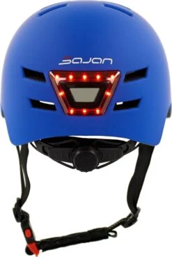 Sajan Fietshelm - Skatehelm Helm Mat-Blauw - LED Verlichting - Maat-S -Abus Fiets Deals Store 803x1200