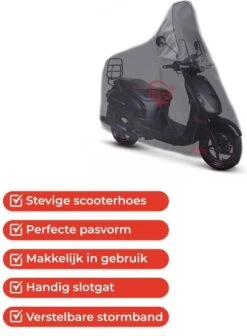 CUHOC Scooterhoes Voor De Sym Fiddle 2 & 3 (Met Hoog Windscherm) Stofvrij / Ademend / Waterdicht Redlabel -Abus Fiets Deals Store 881x1200