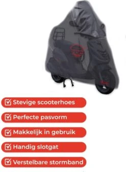 Piaggio Zip Met Scherm COVER UP HOC Scooterhoes Stofvrij / Ademend / Waterdicht Red Label -Abus Fiets Deals Store 882x1200 1