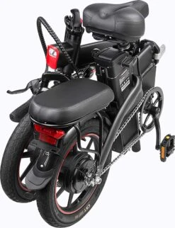 F-Wheel DYU A5 - Elektrische Vouwfiets - E Bike - 14 Inch - 7.5 Ah - 25km/u - Zwart -Abus Fiets Deals Store 920x1200