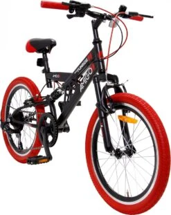 Amigo Fun Ride - Mountainbike 20 Inch - Voor Jongens En Meisjes - Met 7 Versnellingen - Zwart/Rood 18 Amigo Fun Ride - Mountainbike 20 Inch - Voor Jongens En Meisjes - Met 7 Versnellingen - Zwart/Rood -Abus Fiets Deals Store 954x1200