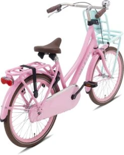 Valetta Cargo - Transportfiets - Meisjesfiets - 22 Inch - Mint Roze -Abus Fiets Deals Store 959x1200