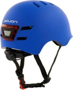 Sajan Fietshelm - Skatehelm Helm Mat-Blauw - LED Verlichting - Maat-S -Abus Fiets Deals Store 973x1200