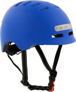 Sajan Fietshelm - Skatehelm Helm Mat-Blauw - LED Verlichting - Maat-S -Abus Fiets Deals Store 989x1200